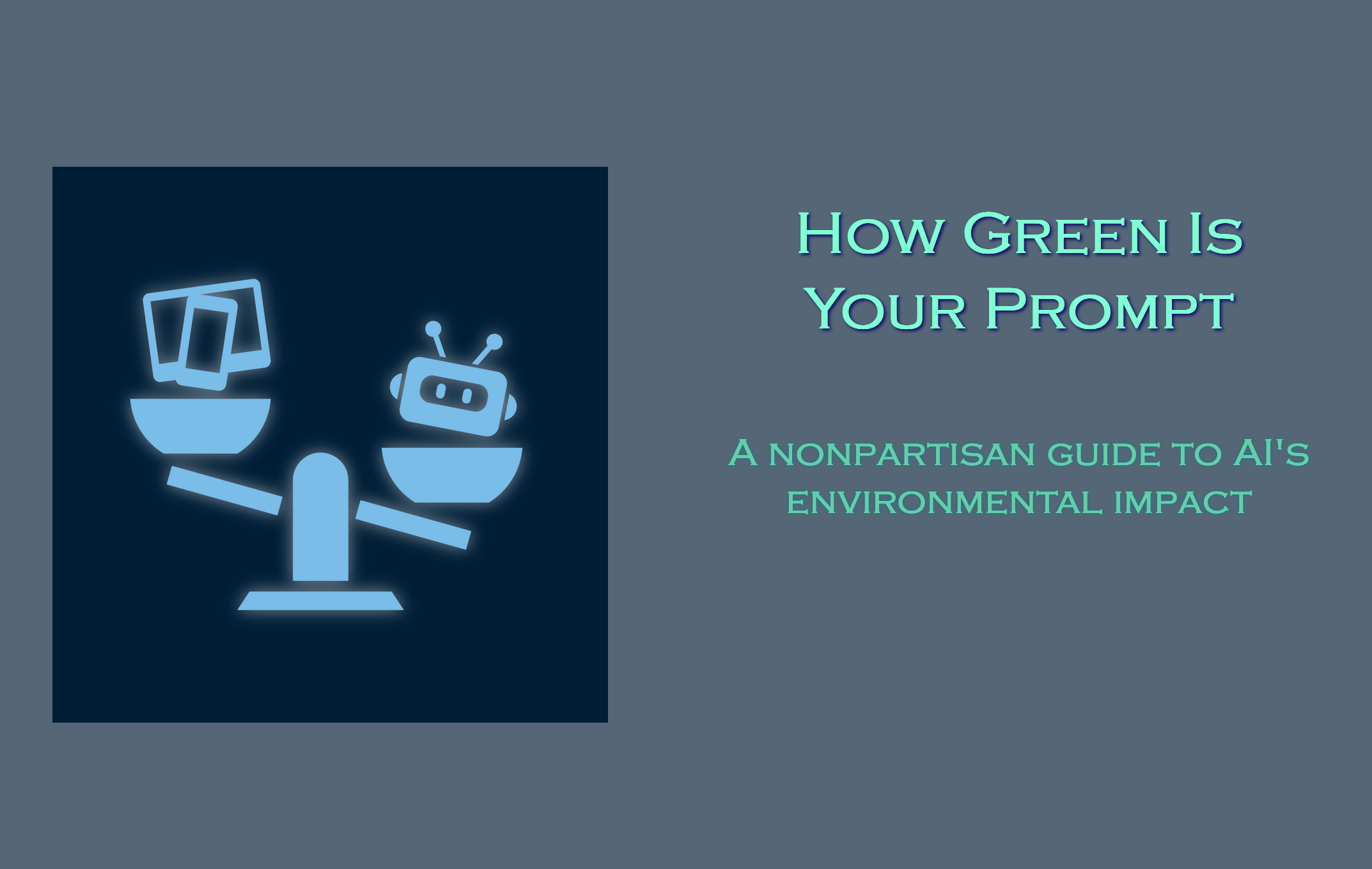 How Green is Your Prompt? title slide
